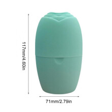 (a-Hot Pink) (a-Green) Ice Face Roller Ice Massage Cup Silicone Ice Face Roller Mold Clean And Reusable Portable Size Leakproof Useful For Face Eyes