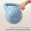 SPORTNOW Kettlebell with Non-Slip Handle 6 kg Blue 7