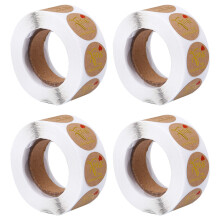 2Rollen Duurzame Kraftpapier Cadeau- En Baketiketten