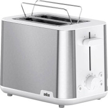 Tostadora Braun HT 1510 WH sin BPA de acero inoxidable, blanca