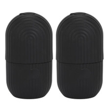 2pcs Ice Face Roller Reducing Puffiness Silicone Facial Eye Cold Roller Massage Tool for Home Black