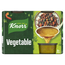 Knorr Vegetable Stock Pot pack of 4 (32 pots) gluten-free to add a rich flavour to vegetable-based