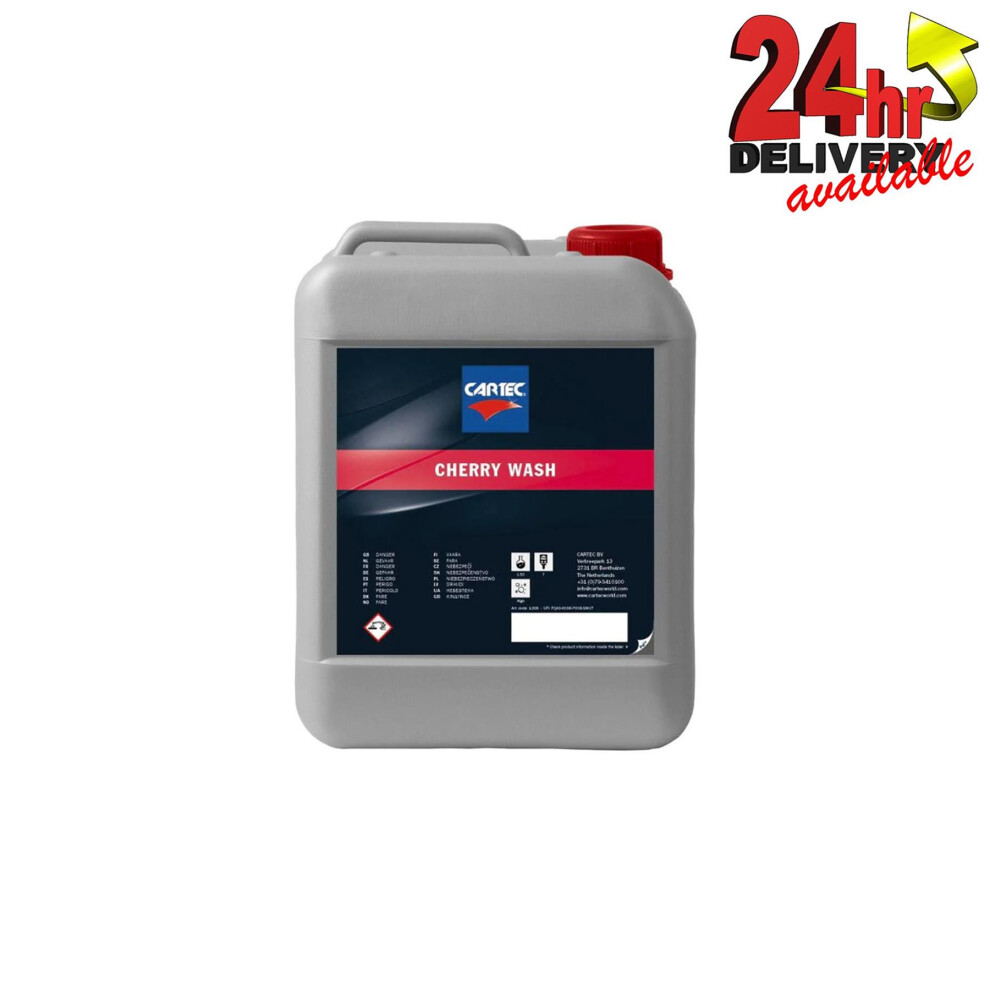 Photos - Car Polish & Exterior Cleaning Cartec Cherry Wash Snow Foam Shampoo 5L Cherry Scent High Foam Car Detailing Cartec Cherry wash shampoo snowfoam concentrate