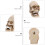 2St Skull Design Kabel Winder Sleutel Opbergdoos Multi 6