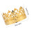 1X Kinderkroon Cake Decoration Accessoire Goud 2