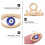 50St Mode Evil Eye Charms Voor DIY Sieraden Accessoires 5
