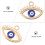 50St Mode Evil Eye Charms Voor DIY Sieraden Accessoires 6