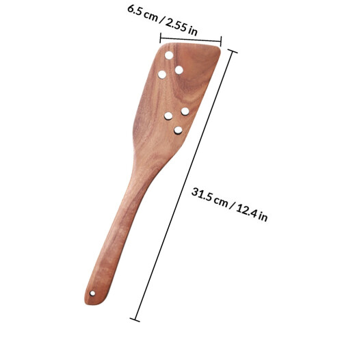 1Stk Holzpfannenwender Hitzebeständig Leicht 1