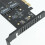 Dual Power .2 -Key Pci-E Adapter Met Goudlaag Contact 4
