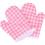 2St Kids Ovenhandschoenen Hittewerende Polyester Roze 7