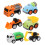 6St Grappige ABS Mini Auto Speelgoed, Terugtrekmechanisme 10