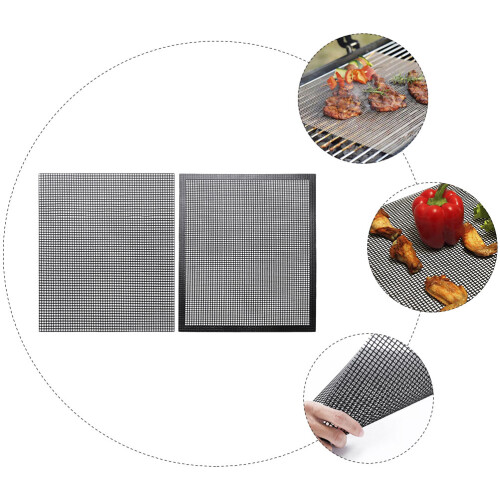 2Stk Barbecue Matte Hitzebeständig Glasfasermaterial 2