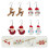 4Paren Kerst Oorbellen Dames Met Diverse Xmas Designs 7