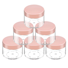 Vielseitige Aufbewahrungslösung: Transparente, runde Acryldosen, auslaufsicher und langlebig – ideal für Reisen, Beauty-Produkte,