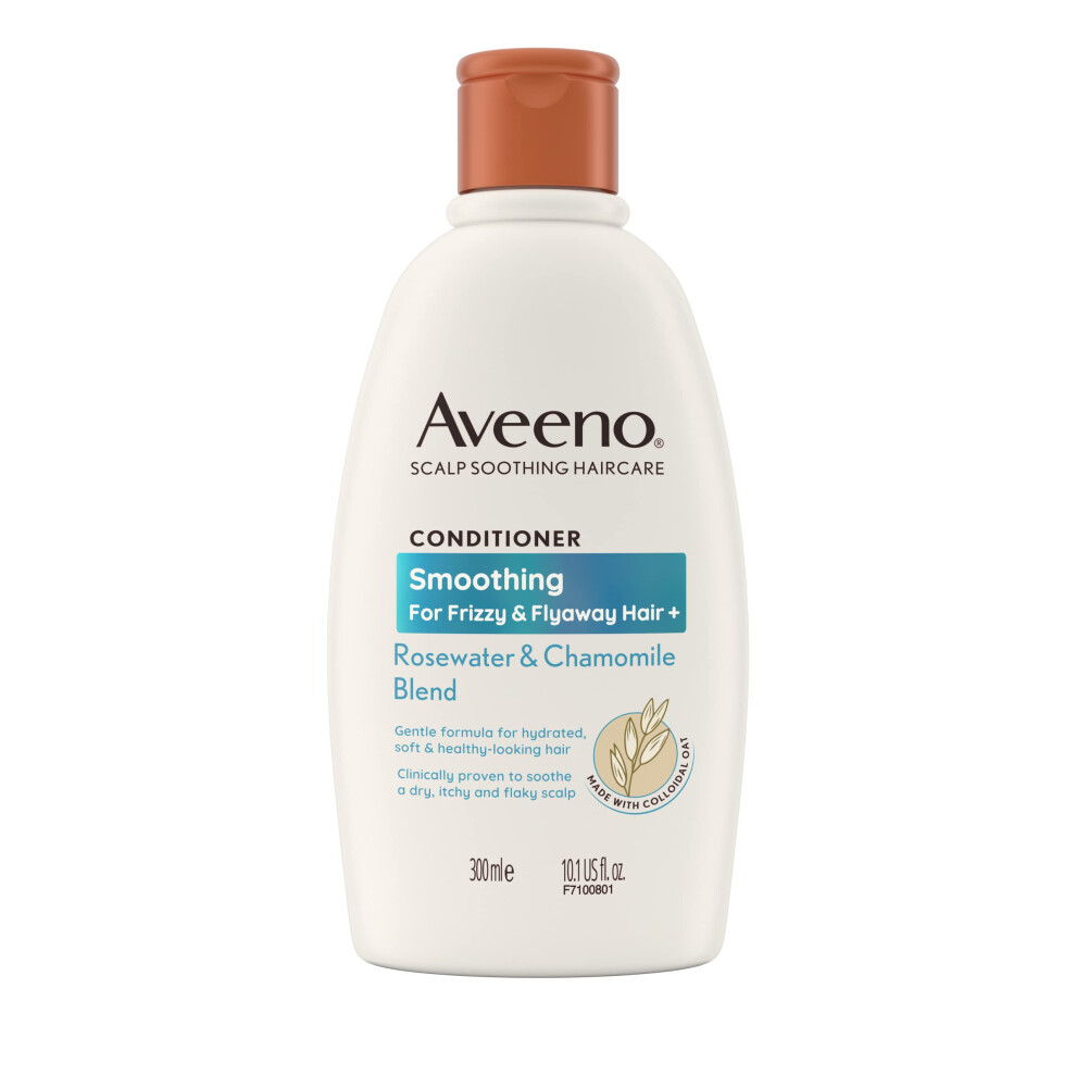 Aveeno Scalp Soothing Haircare Smoothing Conditioner, Rosewater & Chamomile Blend, Colloidal Oat, F
