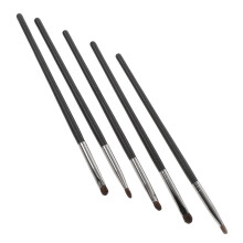 5St Duurzame Zwarte Oogschaduwborstels Met Comfortabele Steel