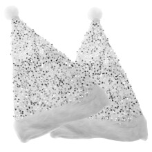 2St Stijlvolle Roze Sequin Kerstmutsen Versieringen Voor Foto's