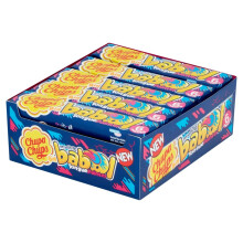 CHUPA CHUPS - Big Babol Toungue Painter Bubble Gum - 6 Pieces x 20 Packs - Blue Raspberry