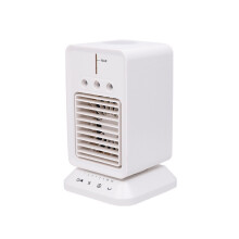 Ventilatore nebulizzatore USB da tavolo con funzione di raffreddamento e umidificazione dell'aria.