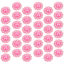 50St Decoratieve Resin Knopen Roze Voor Scrapbooking En Knutselen