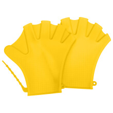 1Paar Gele Zwemhandschoenen Voor En Training