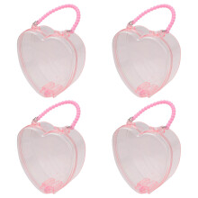 4St Plastic Candy Box Roze Kind Geschenk Opbergdoos Handzaam