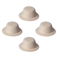4St Formele Haar Hoeden in Beige Voor Thuis Knutselen