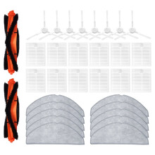 Compatible avec L'Aspirateur Robot pour S20 / D106: Accessoires, Brosse Principale, Brosse Latérale, Filtre HEPA, Pièces de Rechange (32