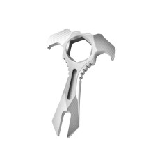 Wrench TC4 Titanium Alloy Keychain Open Delivery Gadget Self-Defence Tool with 2x13mm Sandblast
