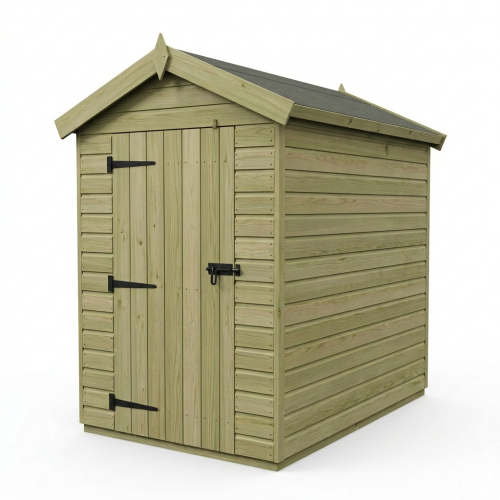 4 x 6 Apex Shed Tanalised (Double Door, No Windows) 1