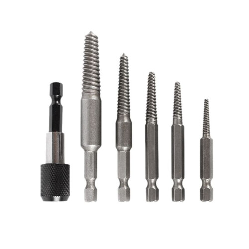 5 Pcs Damaged Extractor Drill Bit Set Hex Shank Damaged Bolt Screw Stud Extractor Extractor Tool Set Slide Extractor