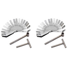 6 Pcs Engine Valve Screw Adjusting Spanner Tool Valve Clearance Adjustment Tools + Feeler Gauge 0.005 - 0.020 Inch