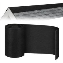 Roof RidgeVent Mesh Filter Roll 9.8"W Activated Carbon Roof Vent Filter for Attic Ventilation Metal Backed RidgeGuard