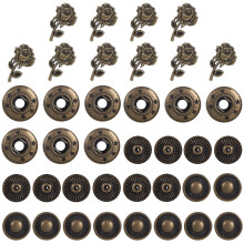 10Sets DIY Metalen Knopen Voor Kleding Reparatie En Tas Accessoires