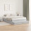 VidaXL vidaXL Storage Bed Frame Grey Sonoma 140 cm Engineered Wood 4