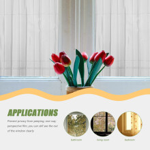 1St Witte Privacy Raamfolie PVC Anti-Kijkfilm Zonnecontrole Voor Huis