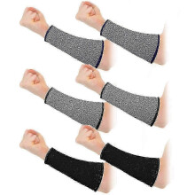3 Pairs Arm Protectors for Thin Skin and Bruising Cut Resistant Forearm Sleeve Level 5 Arm Burn Prot
