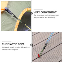 6St Elastische Tentclip Campinghaak Latex Reis Fixeerhaak Groen