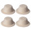 4St Formele Haar Hoeden in Beige Voor Thuis Knutselen 7