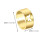 2St Gouden Vrouwen Ring Verstelbaar Decor Hand Sieraad 2