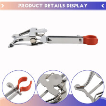 Trumpet Lyre Marching Portable Music Sheet Clip Metal Clamp Holder with Rubber Pad Music Stand Accessories
