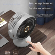Ventilatore oscillante bianco silenzioso, circolatore d’aria, più velocità, uso casa/ufficio