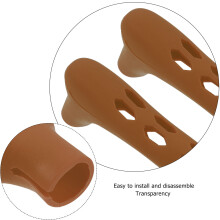 2St Anti-Statistisch Deurhandvat Cover Skidproof Koffiekleur