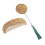 1Set Dames Kam Spiegel Set Elegant Retro Ontwerp Bruin 1