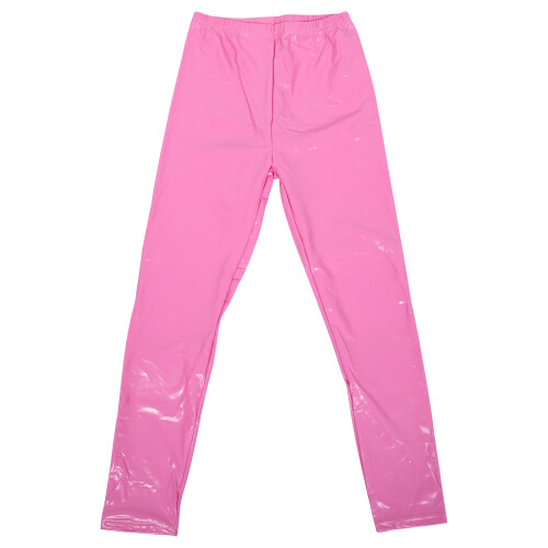 1St Roze Taille PU Legging Dames Stretchy Pants