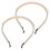 2St Elegant Wit Synthetisch Parel Haarband Bruiloft Haaraccessoire 1