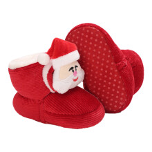1Paar Baby Schoentjes Kerst Stijl Antislip Soft Katoen