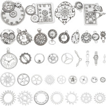 1Set Kleurrijke DIY Tandwiel Charms Voor Ketting & Armband