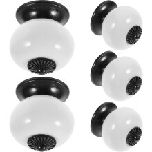 5Stduurzam Witte Keramische Kastknop Voor Interieur