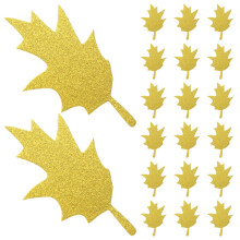 20St Papieren Esdoornbladeren Glitter Voor Herfstfeest En Thuisdecor